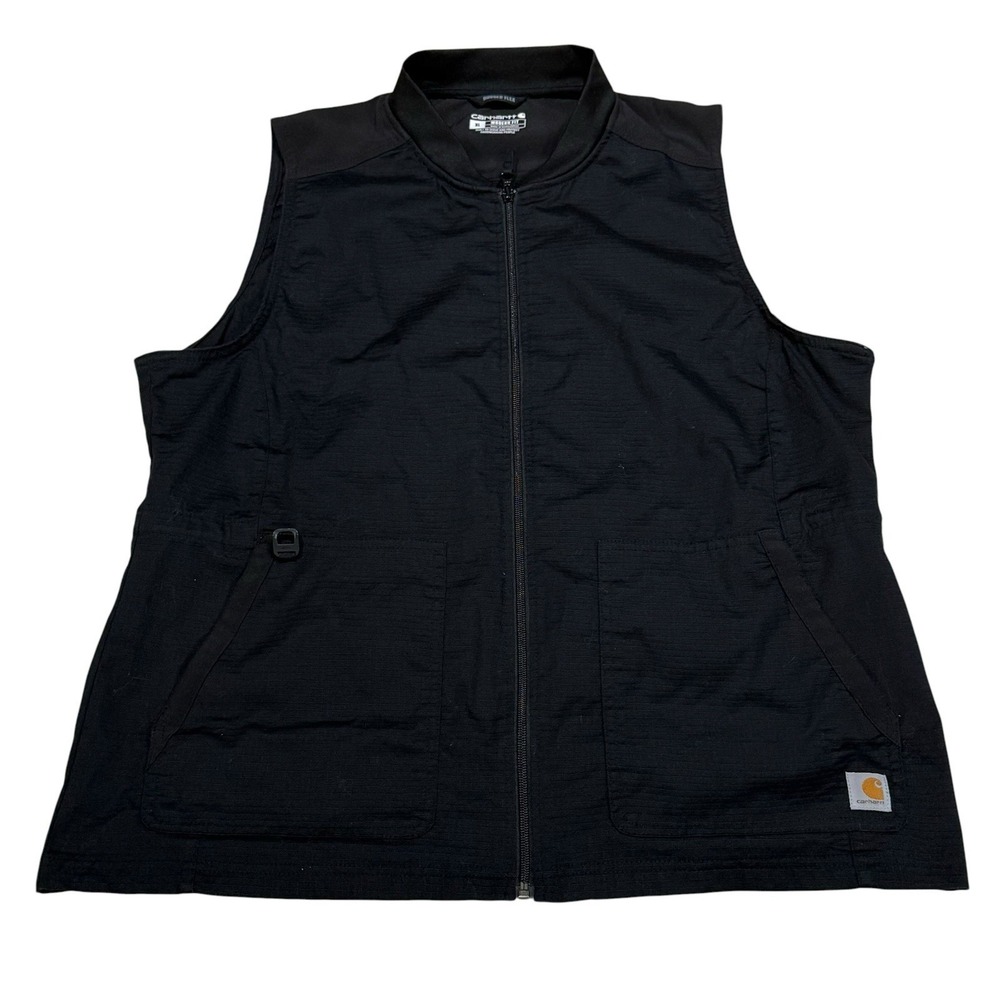 Carhartt C81118 Women XL Rugged Flex Modern Fit Ripstop Zip Front Utility Vest